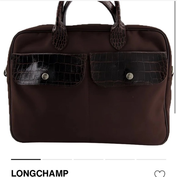 rare vibtage Longchamp Dark Brown purse - Picture 1 of 12